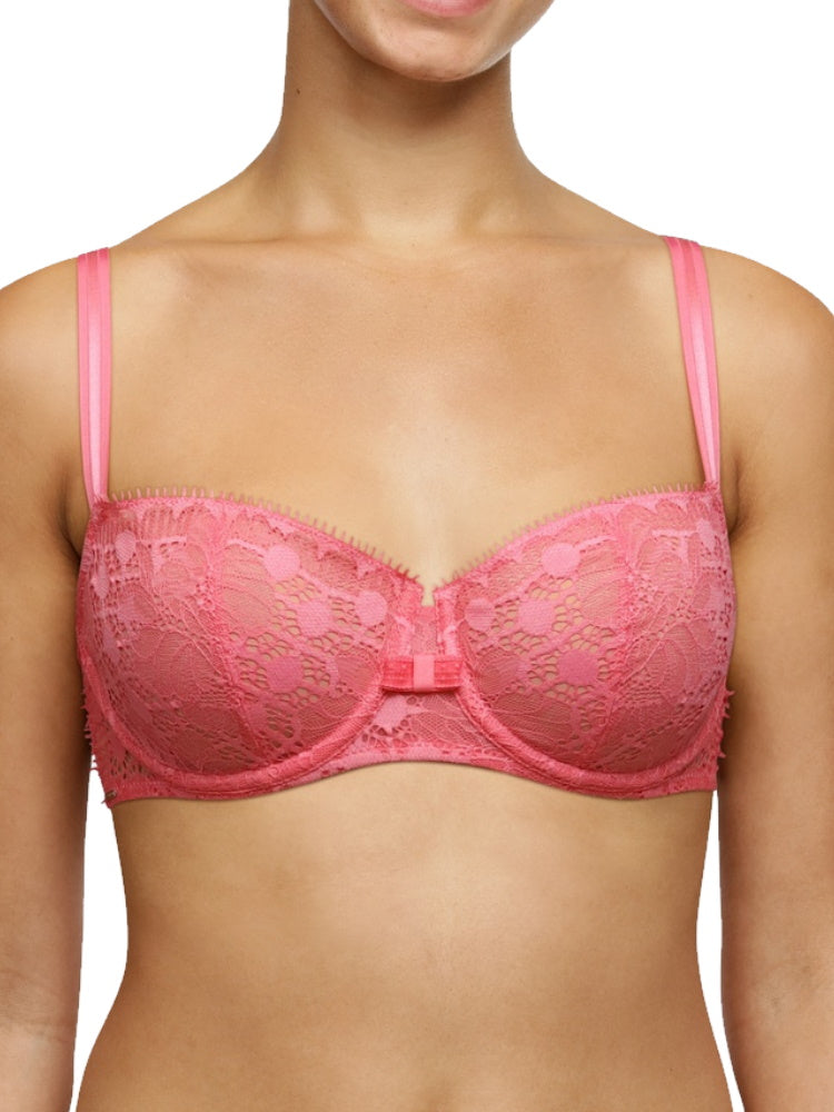 Pink Half Cup Bra