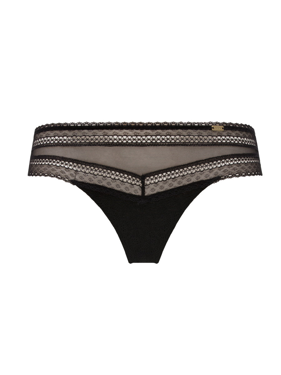 Black Tanga Brief