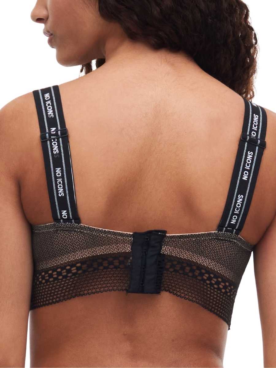 chantelle x no icons bandeau foam bra black