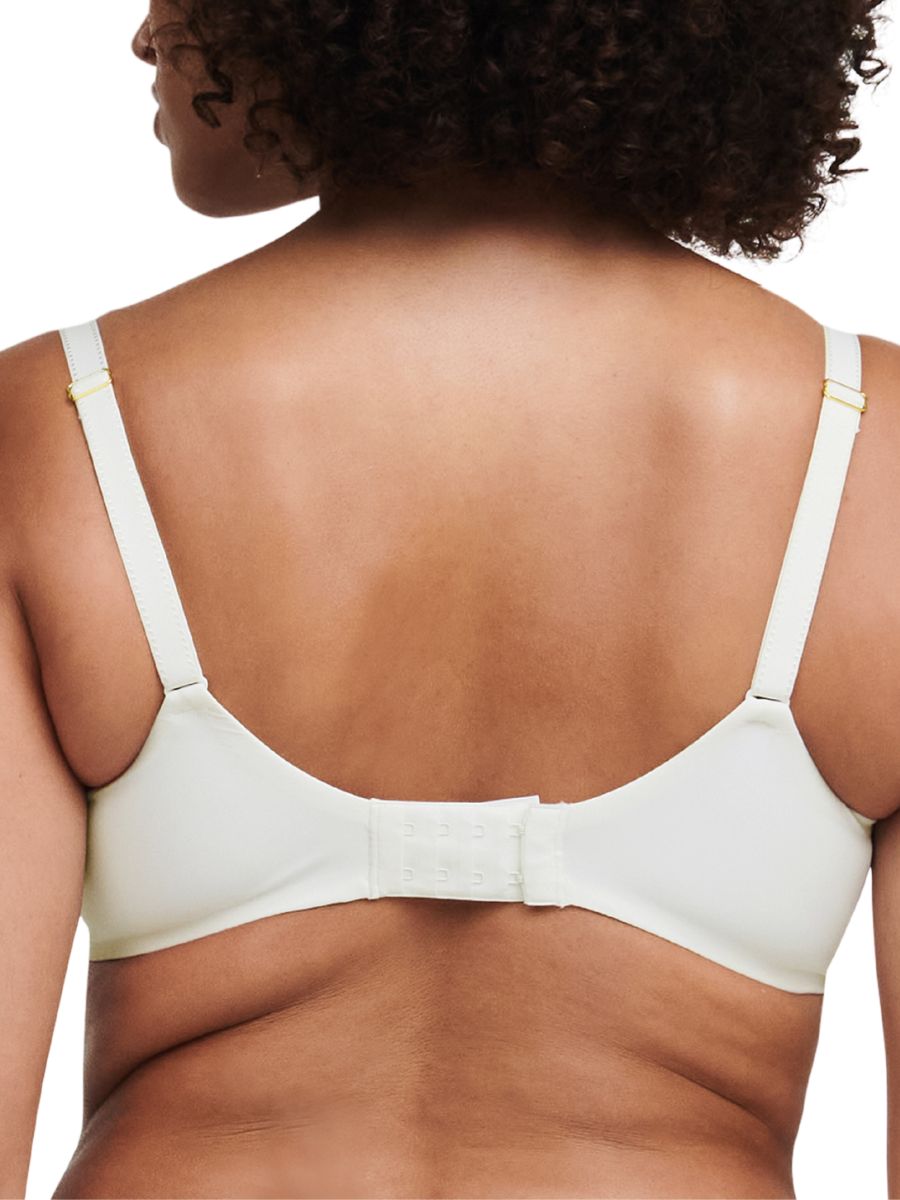 chantelle orangerie dream plunge t-shirt bra milk