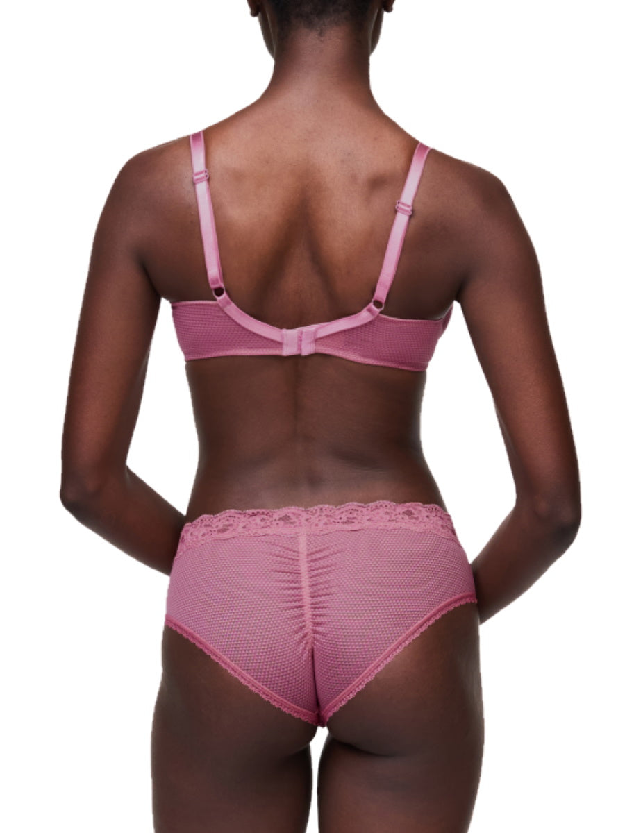 Pink Underwired Plunge Bra