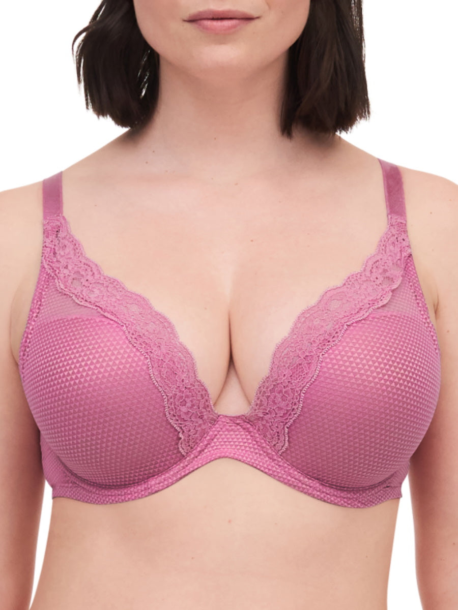 Pink Underwired Plunge Bra