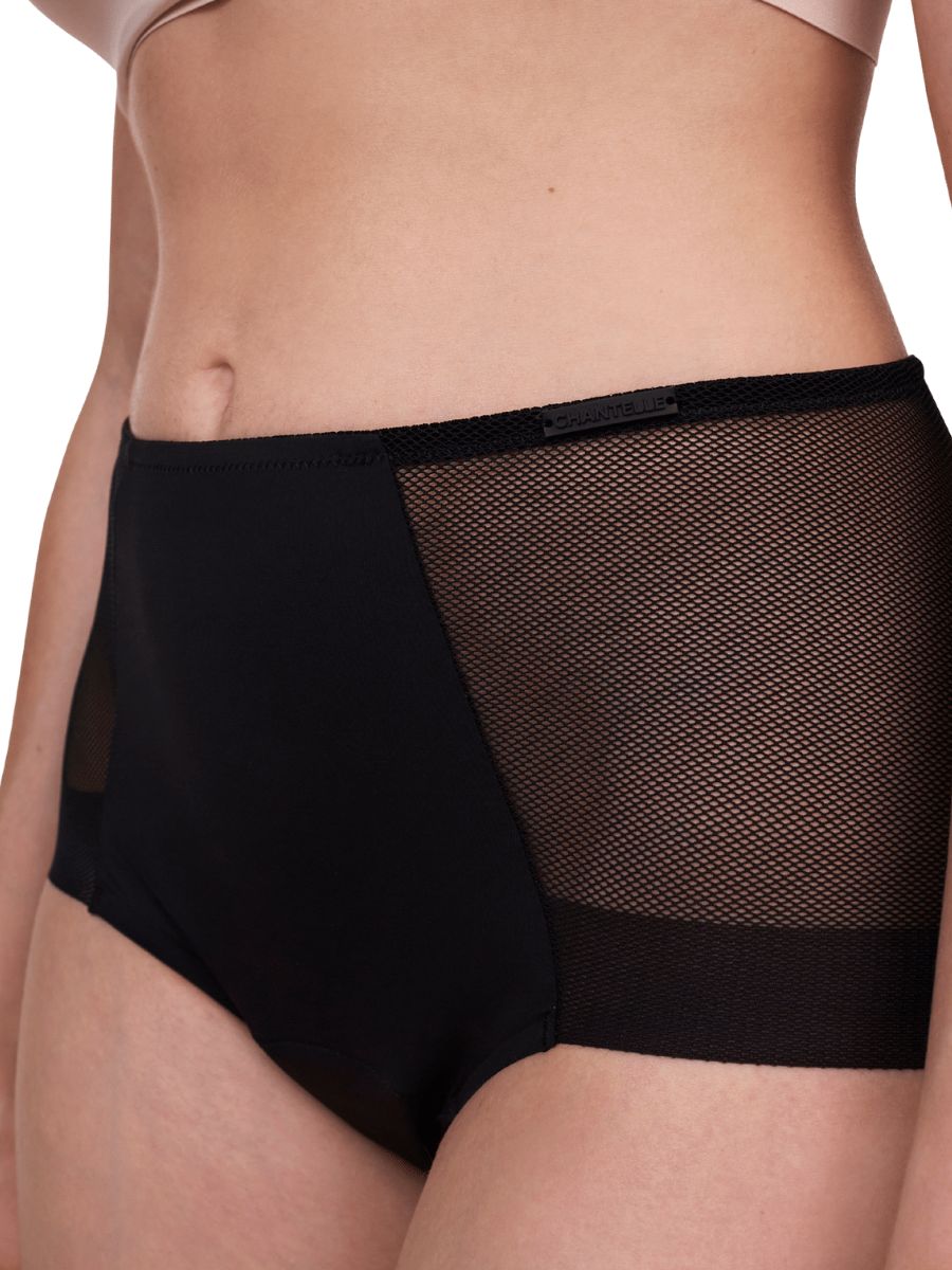 Black Period Pants High Waist Full Brief