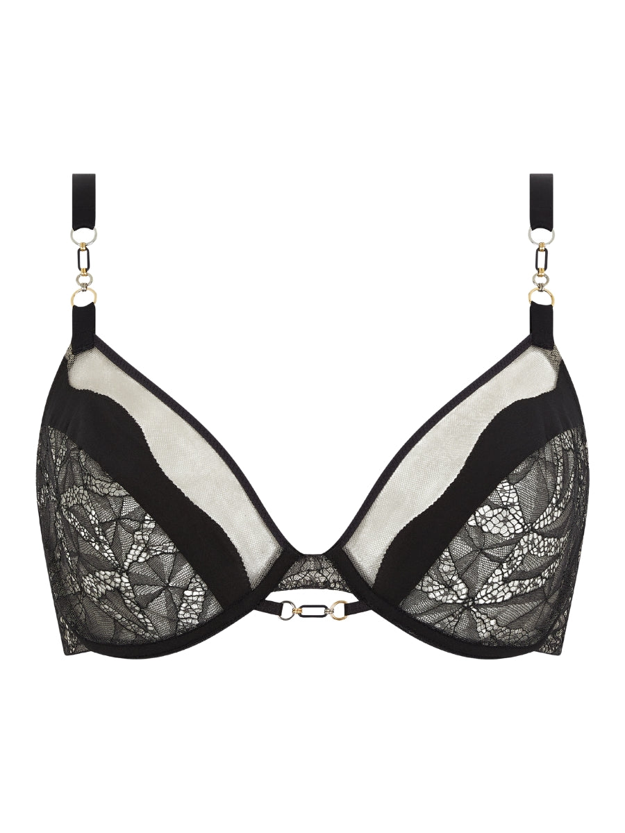 chantelle spark underwired bra black