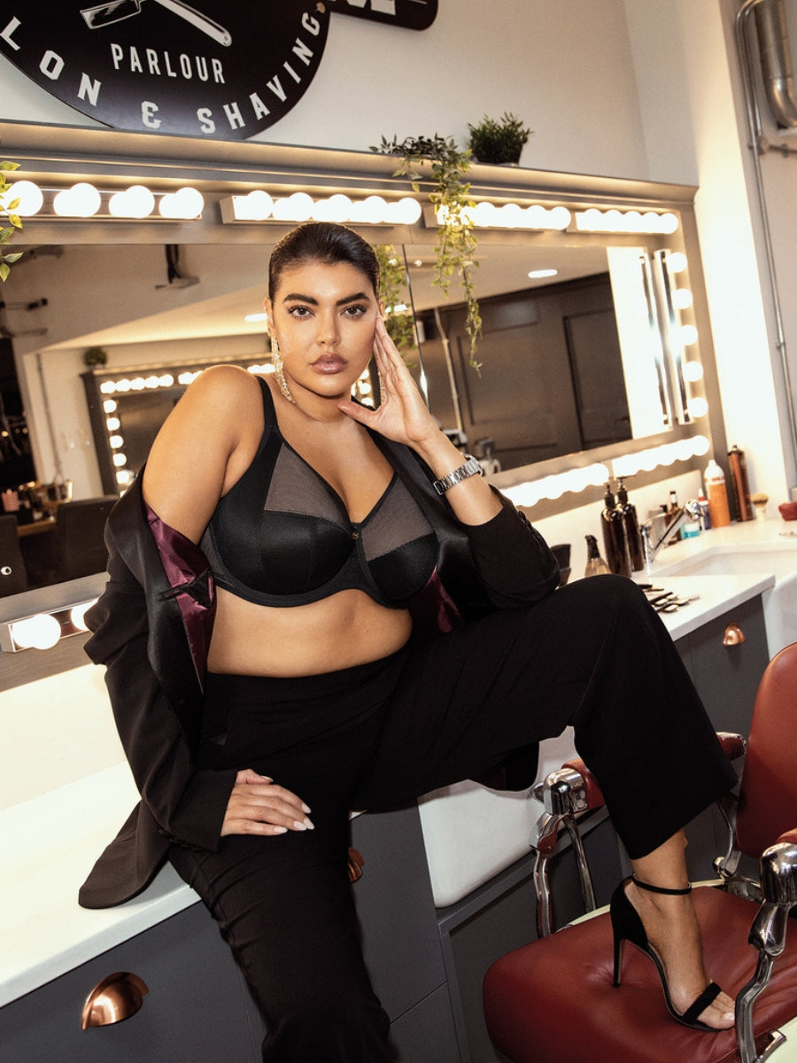 elomi kintai underwired bra black