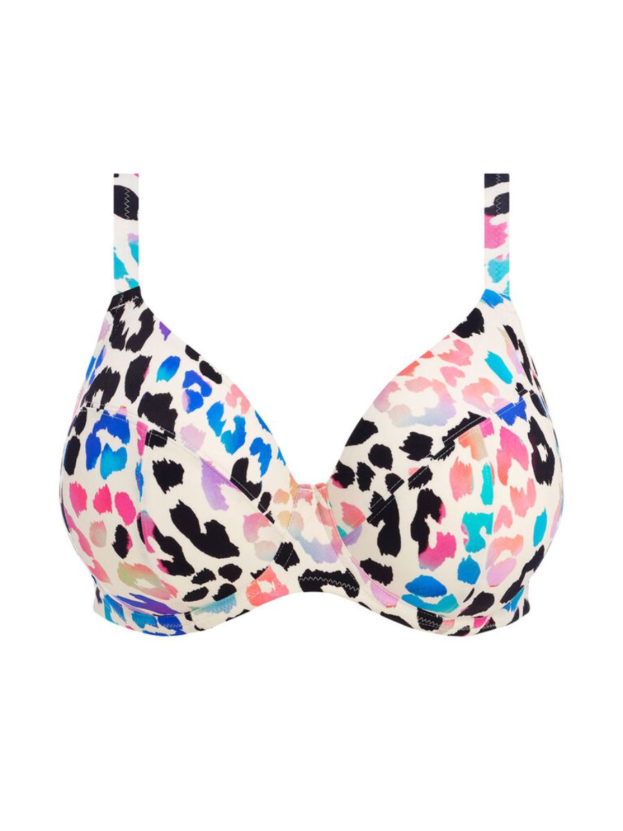 elomi party bay plunge bikini top multi