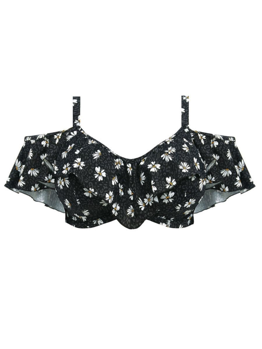 elomi plain sailing bikini top black daisy