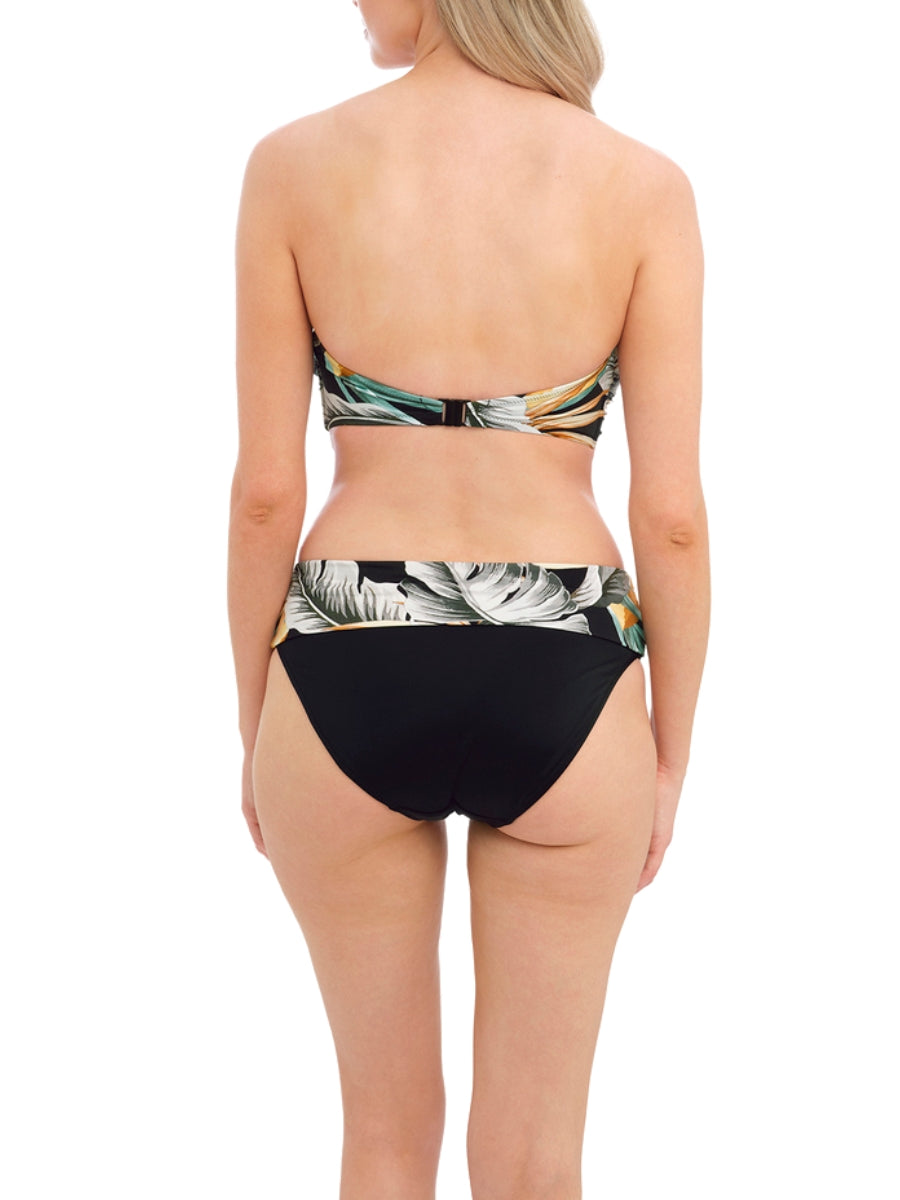 fantasie bamboo grove twist bandeau bikini top jet