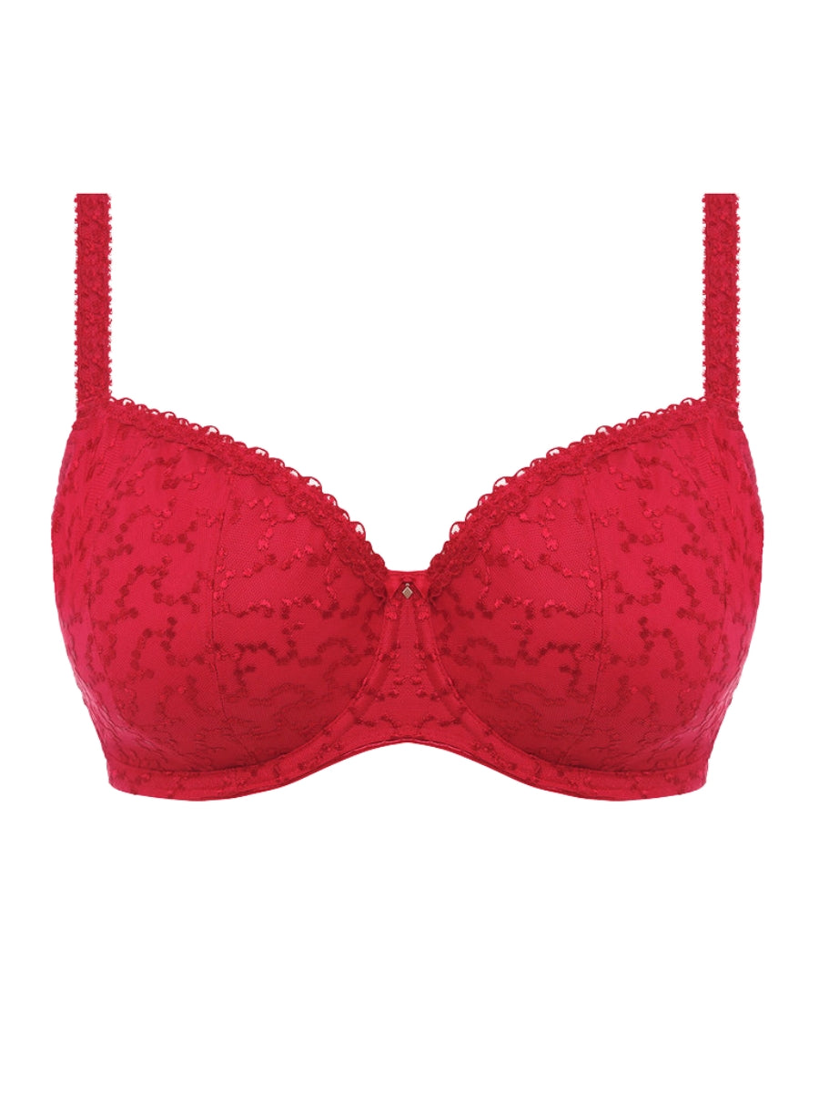 fantasie ana half cup bra red