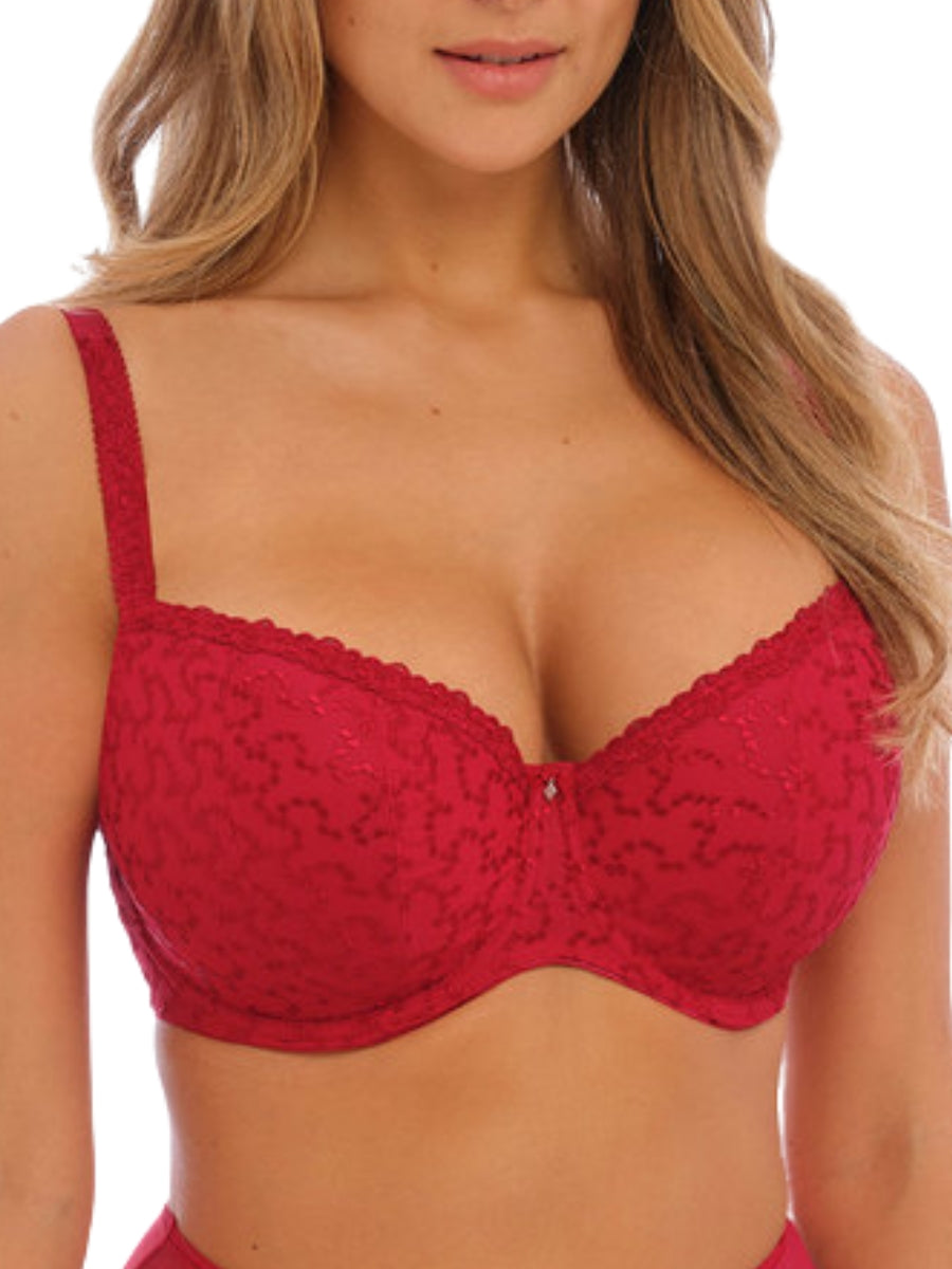 fantasie ana half cup bra red