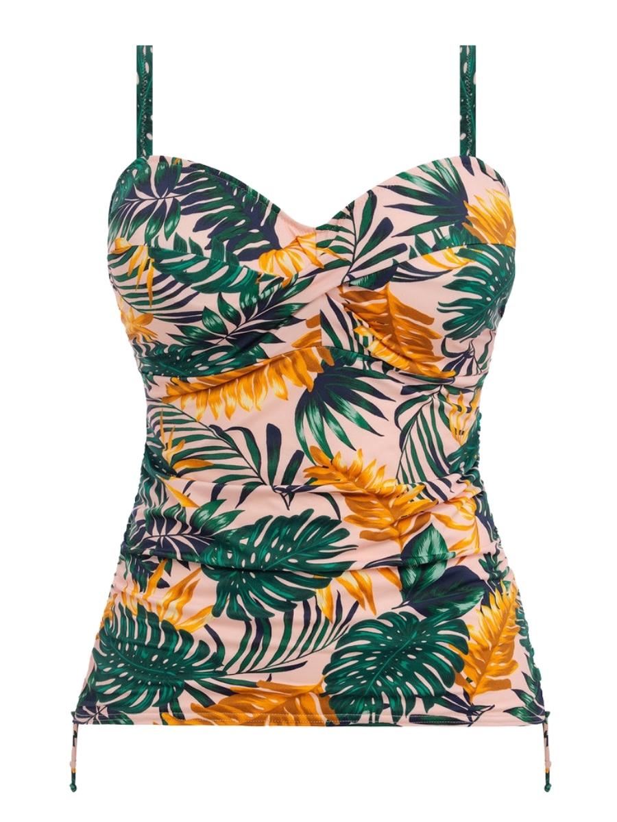 fantasie jungle falls twist front tankini multi
