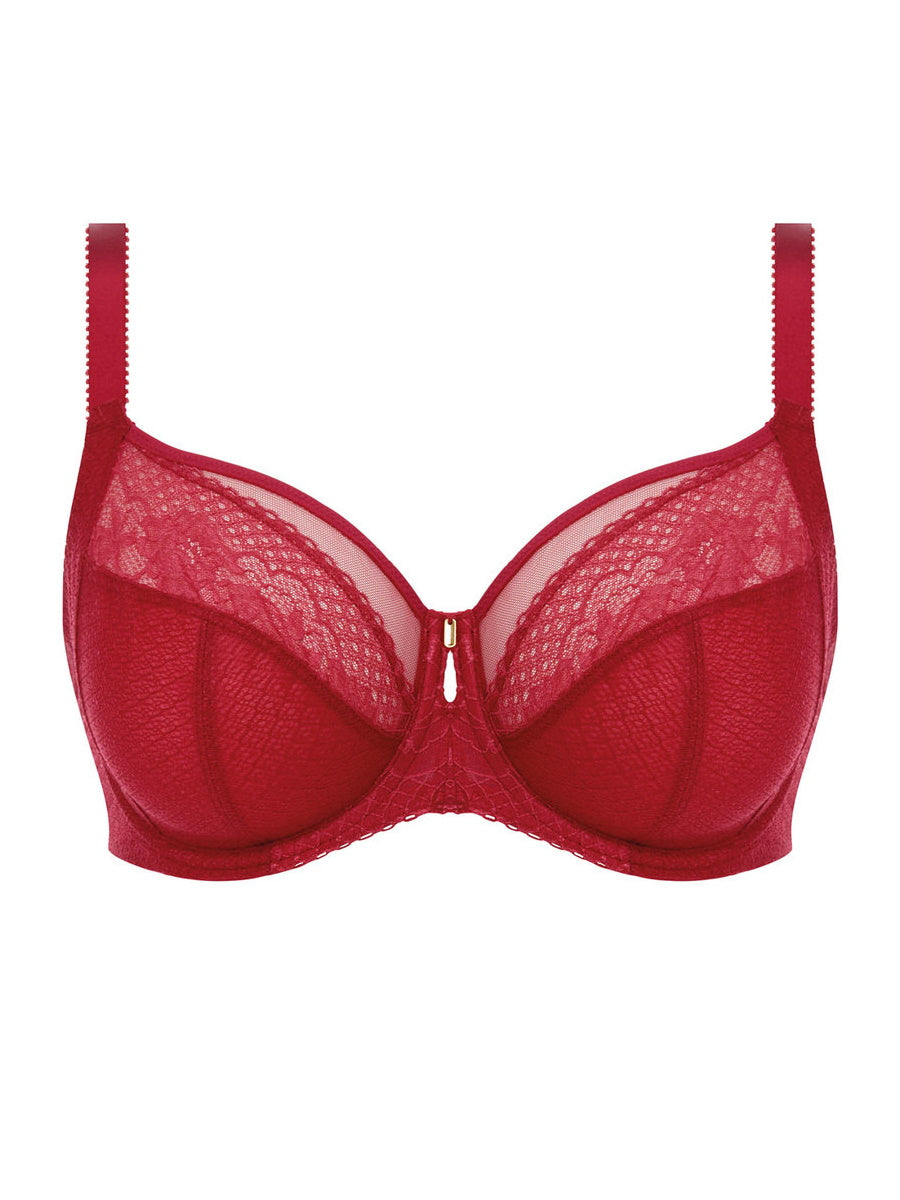 Red Underwired Side Support Bra