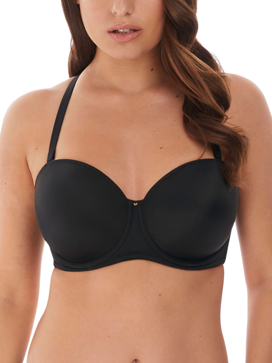 fantasie aura moulded strapless bra black