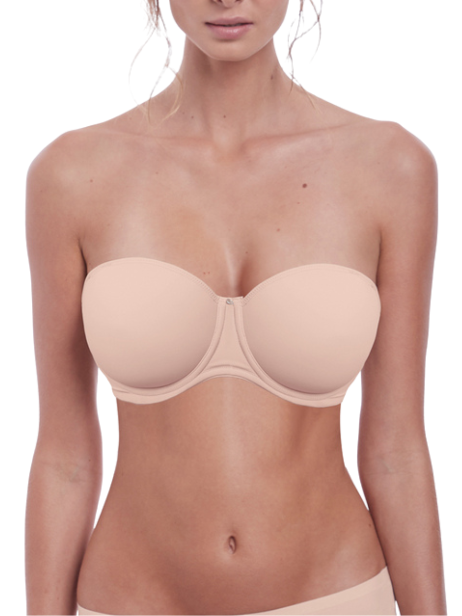 fantasie aura moulded strapless bra natural beige