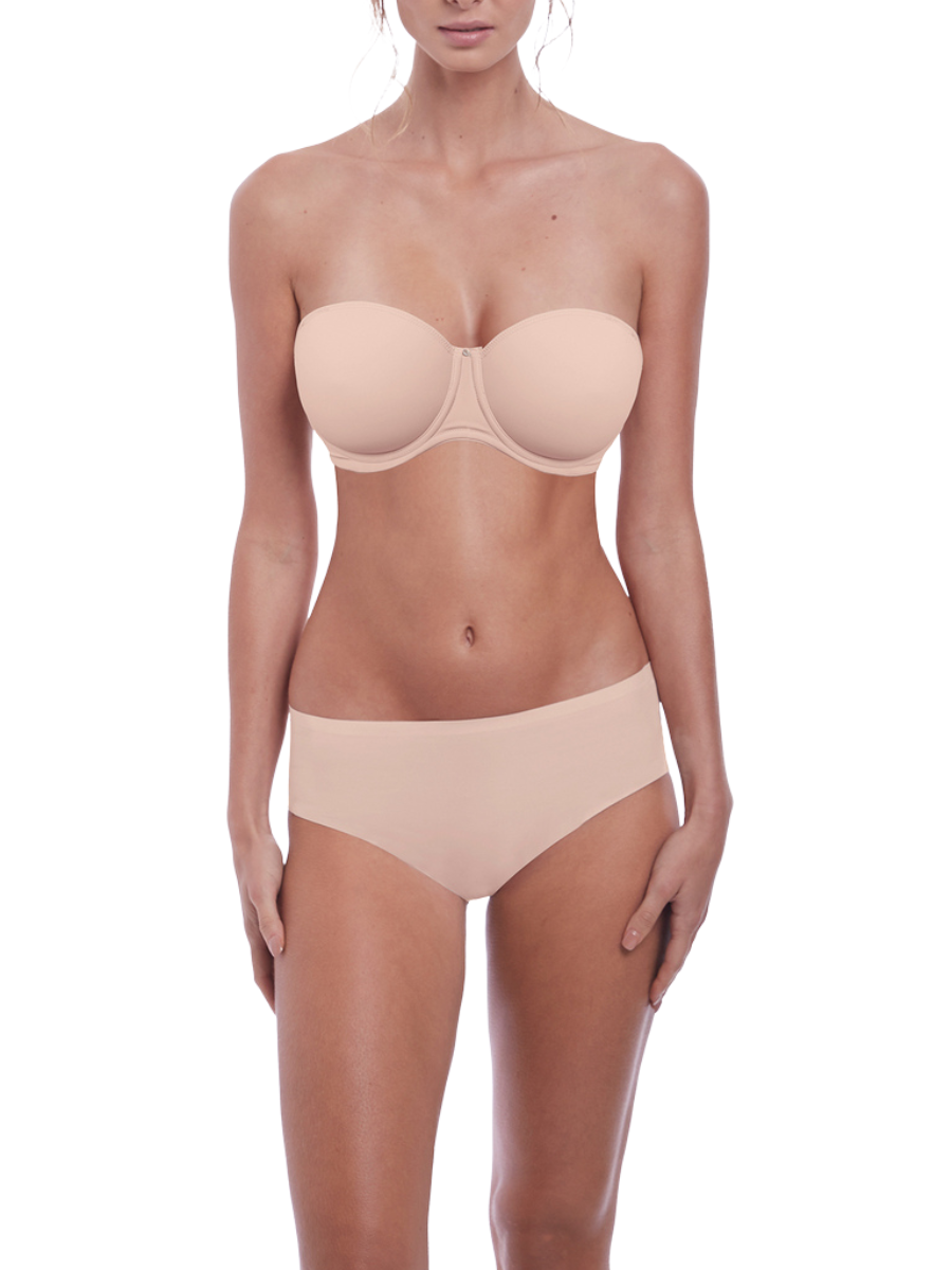 fantasie aura moulded strapless bra natural beige