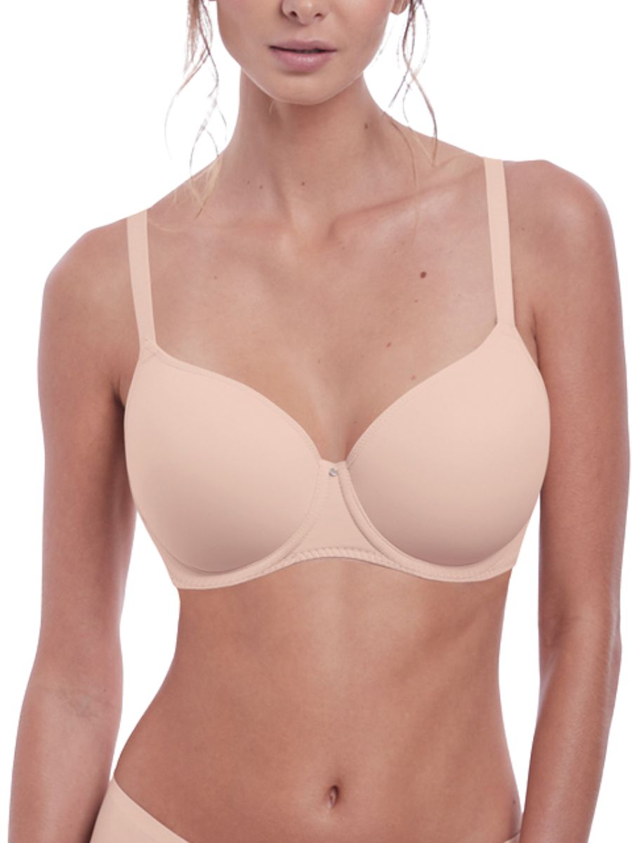 fantasie aura moulded t shirt bra natural beige