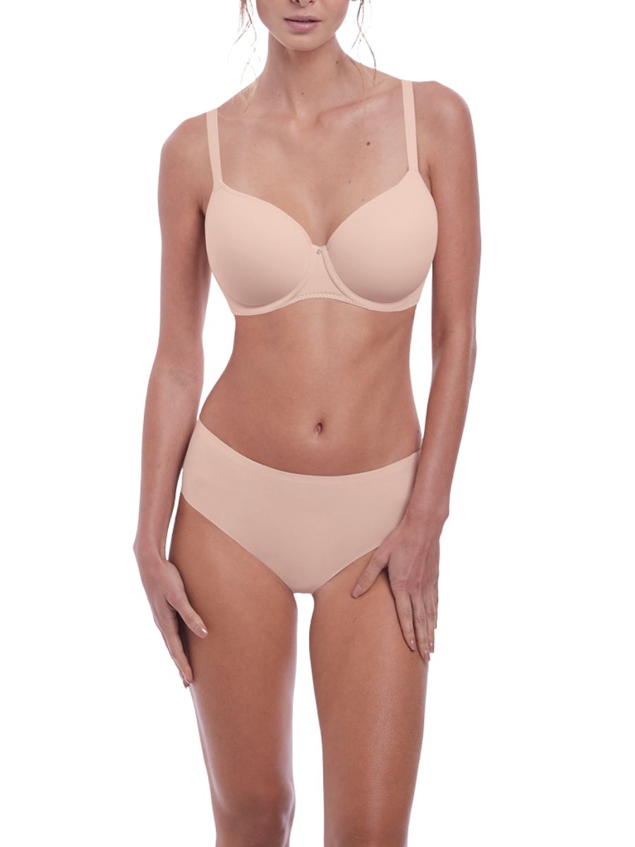 fantasie aura moulded t shirt bra natural beige