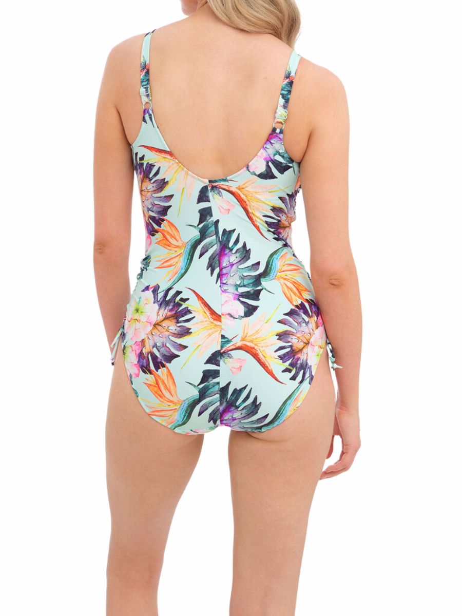 fantasie paradiso twist front adjustable leg swimsuit soft mint