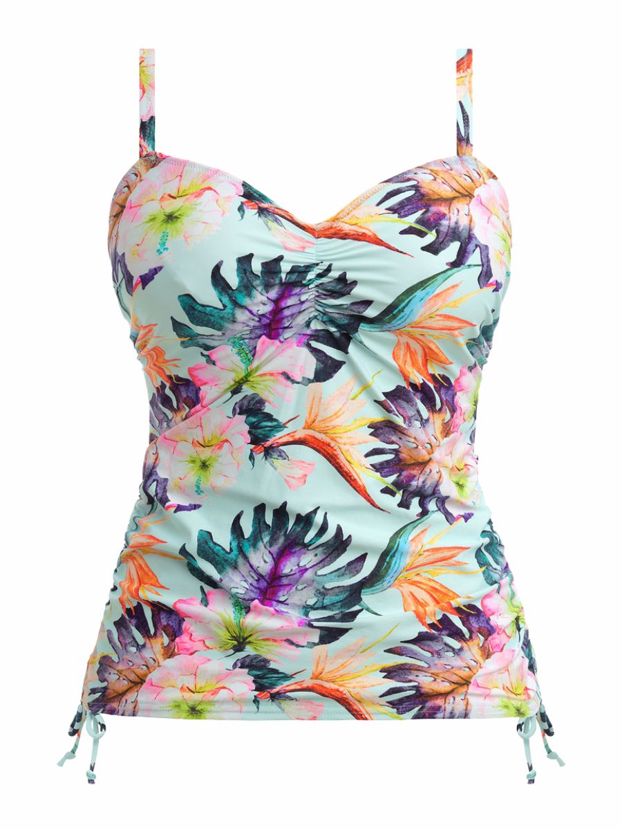 fantasie paradiso adjustable side tankini top soft mint