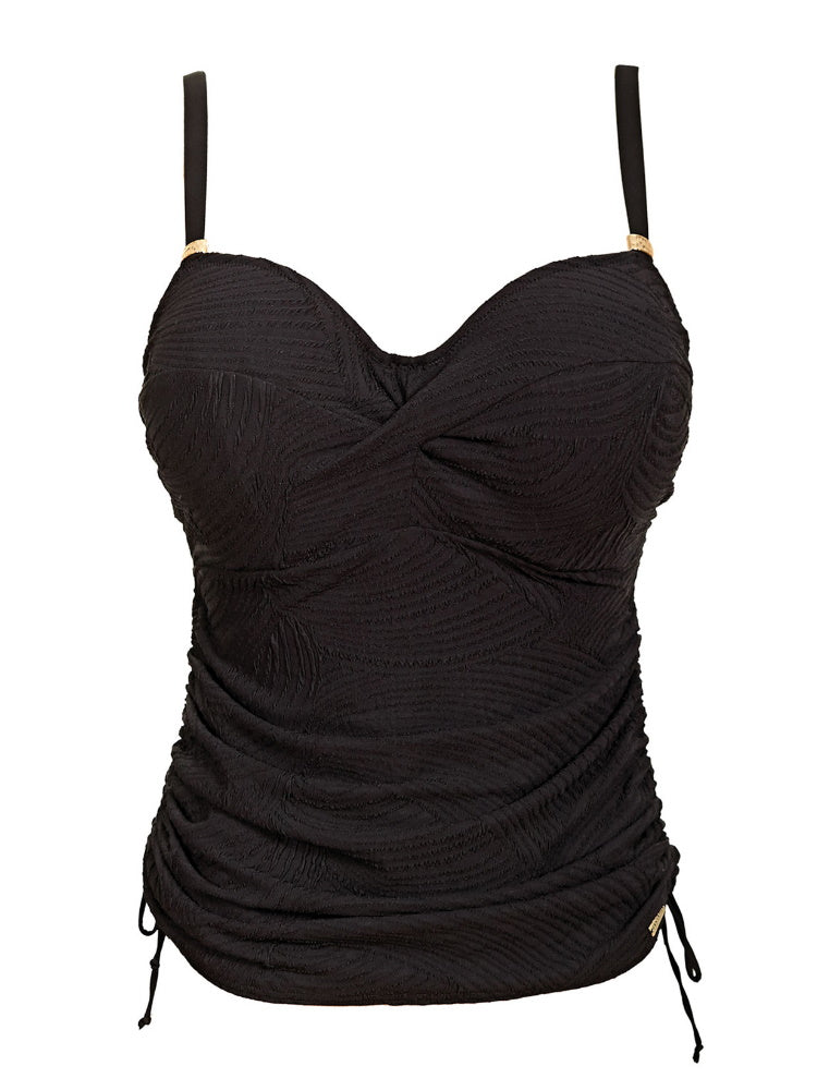 black fantasie tankini top