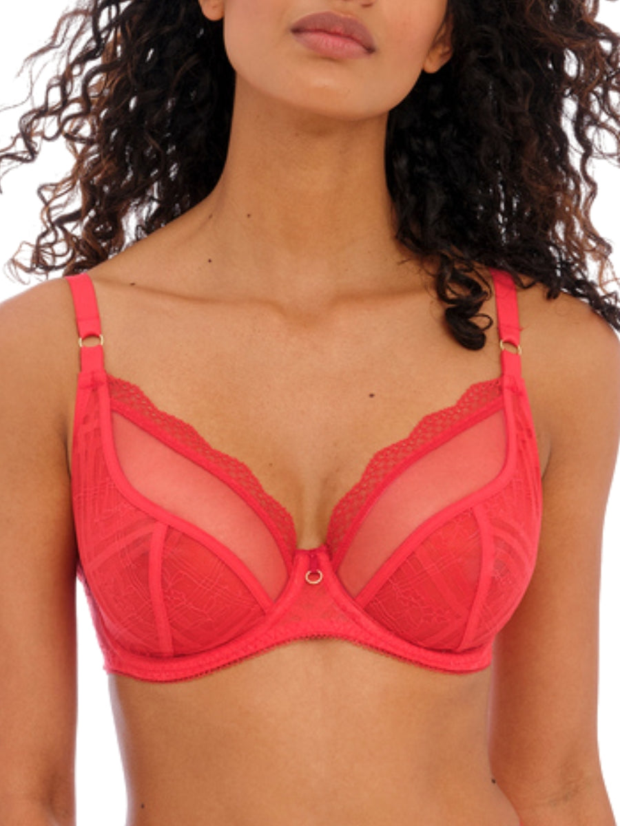 freya freya fatale plunge bra chilli red
