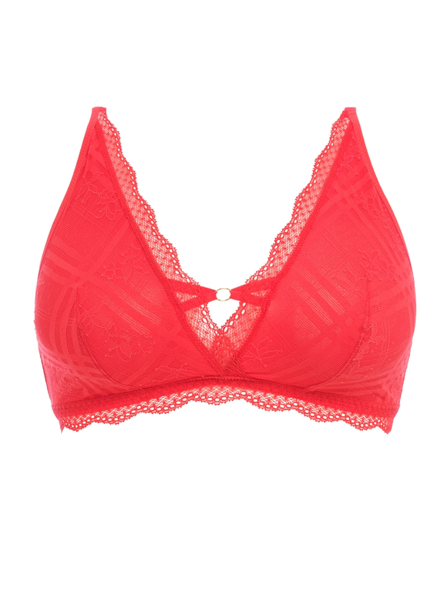 freya freya fatale non wired bralette chilli red
