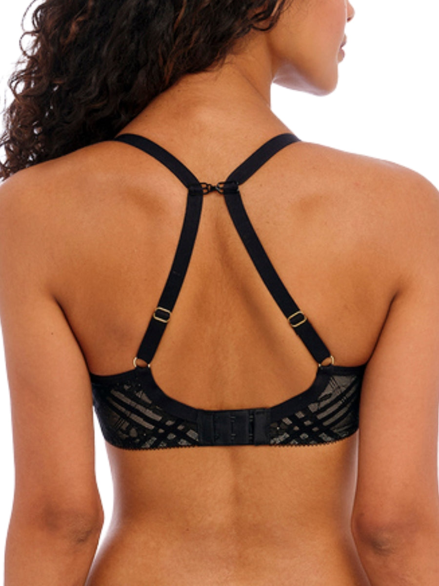 freya freya fatale moulded plunge t shirt bra noir