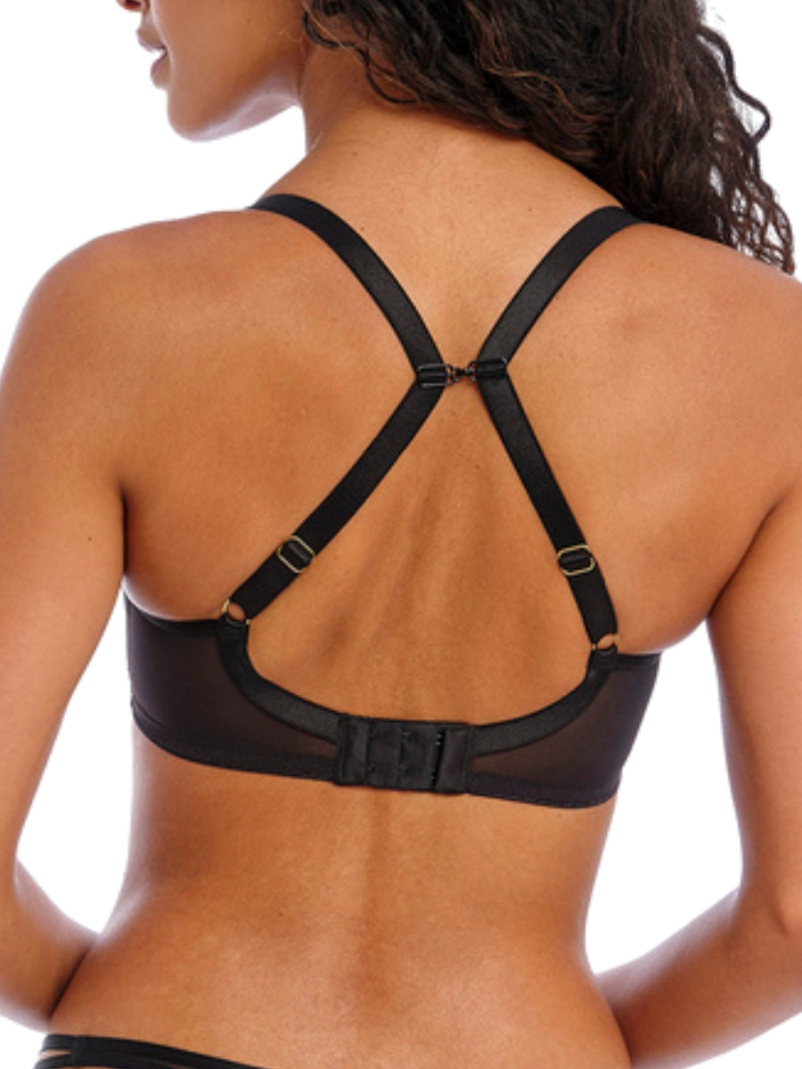 freya show off moulded plunge t shirt bra black