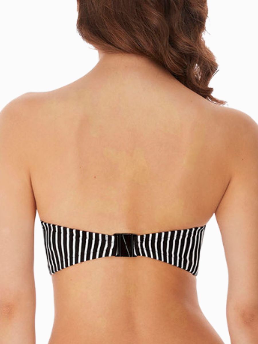 freya beach hut bandeau bikini top black
