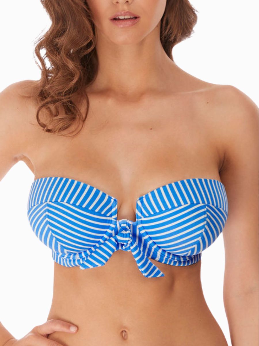 freya beach hut bandeau bikini top blue moon
