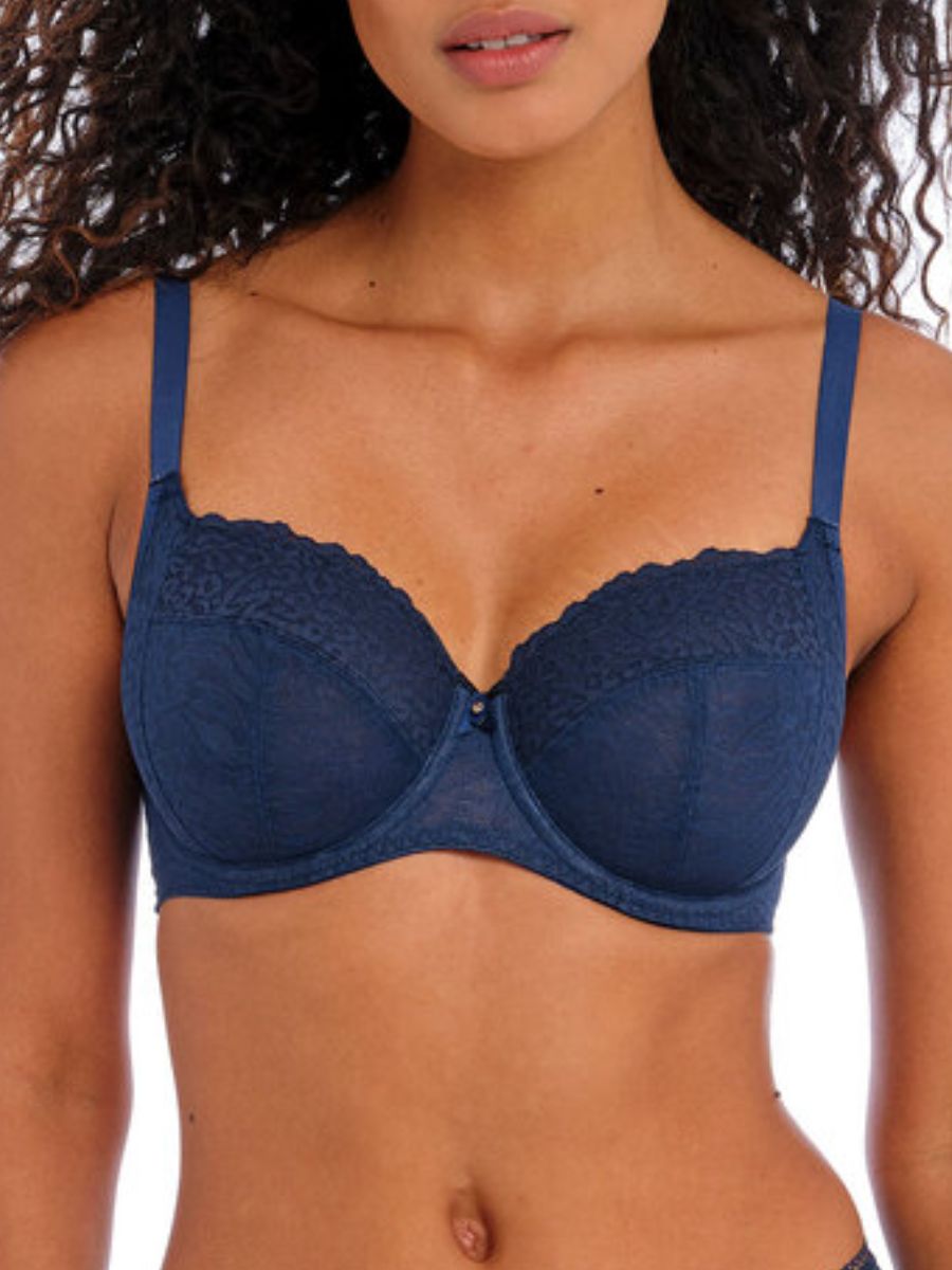 freya catwalk side support bra midnight