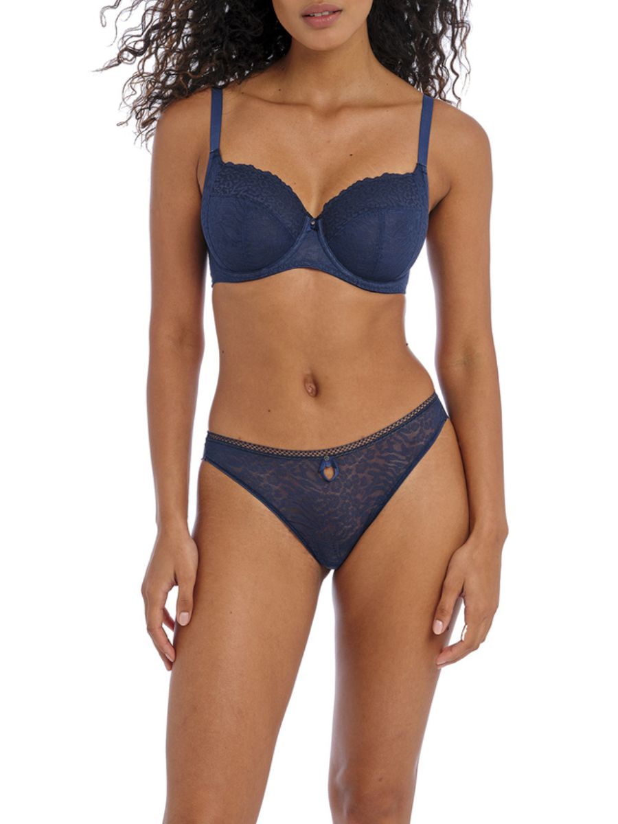 freya catwalk side support bra midnight