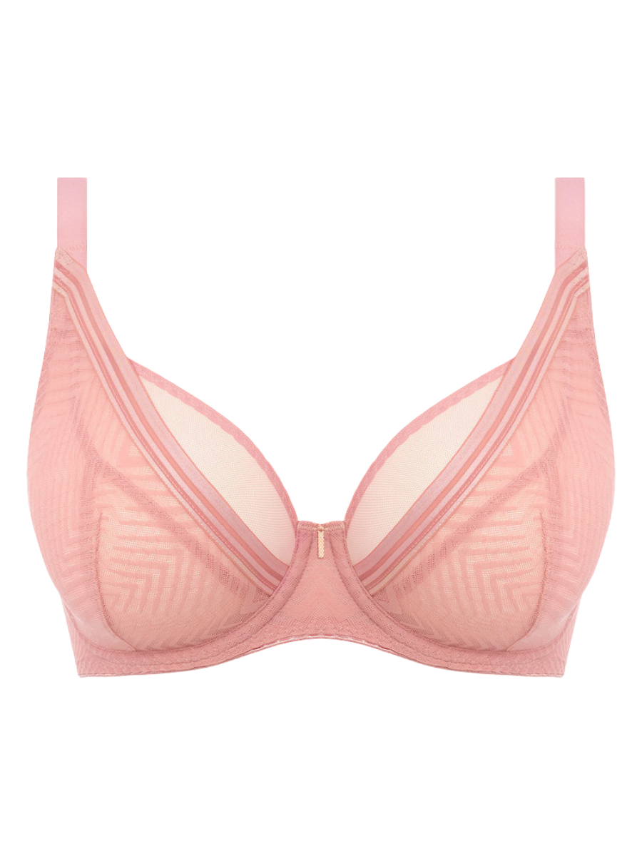 freya tailored high apex plunge bra pink