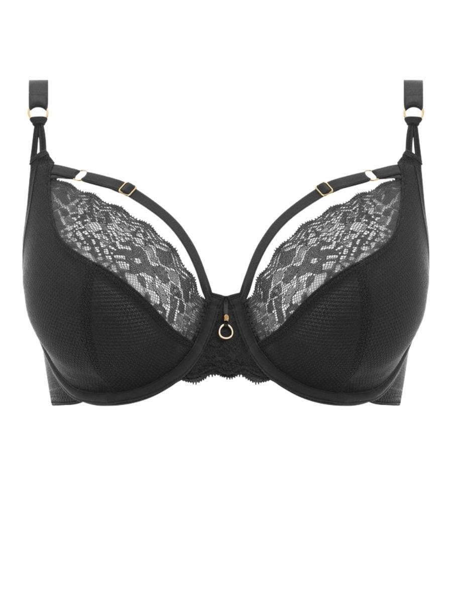 freya temptress plunge bra black