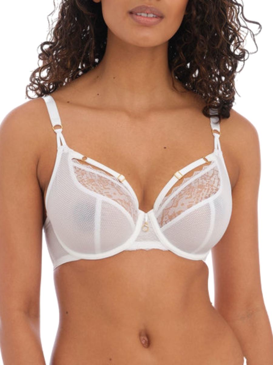 freya temptress plunge bra white