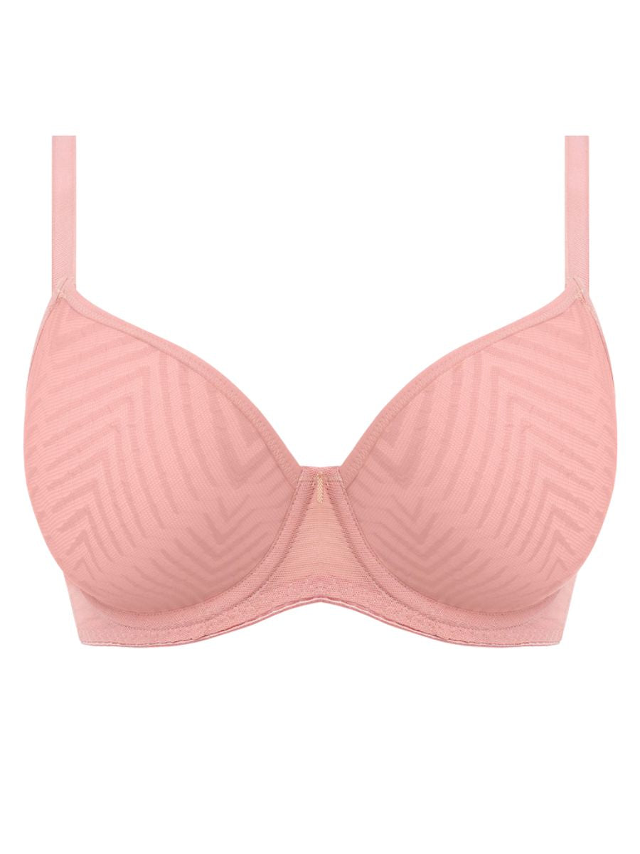 freya tailored plunge t-shirt bra pink