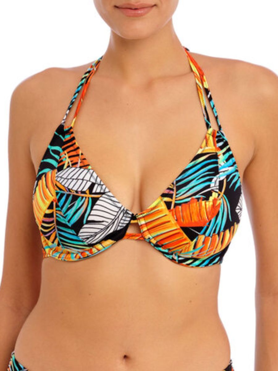 freya samba nights halter bikini top multi