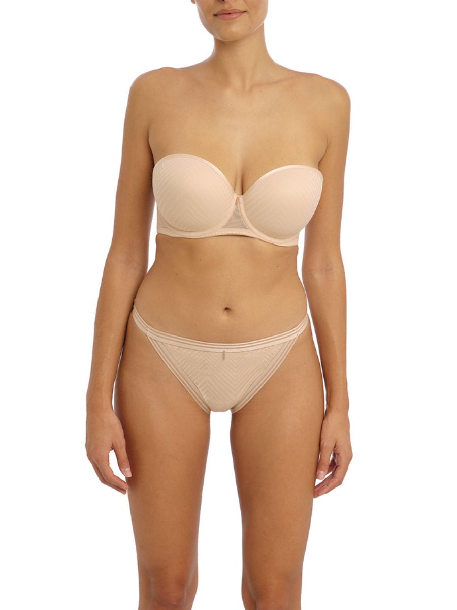 freya tailored moulded strapless bra natural beige