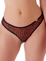 Glossies Leopard Thong