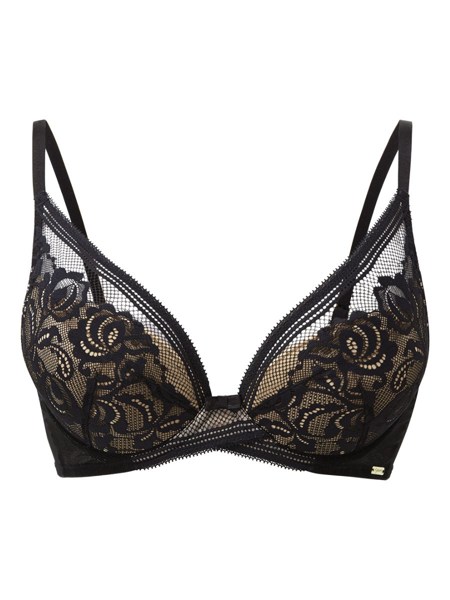 gossard encore high apex bra black beige
