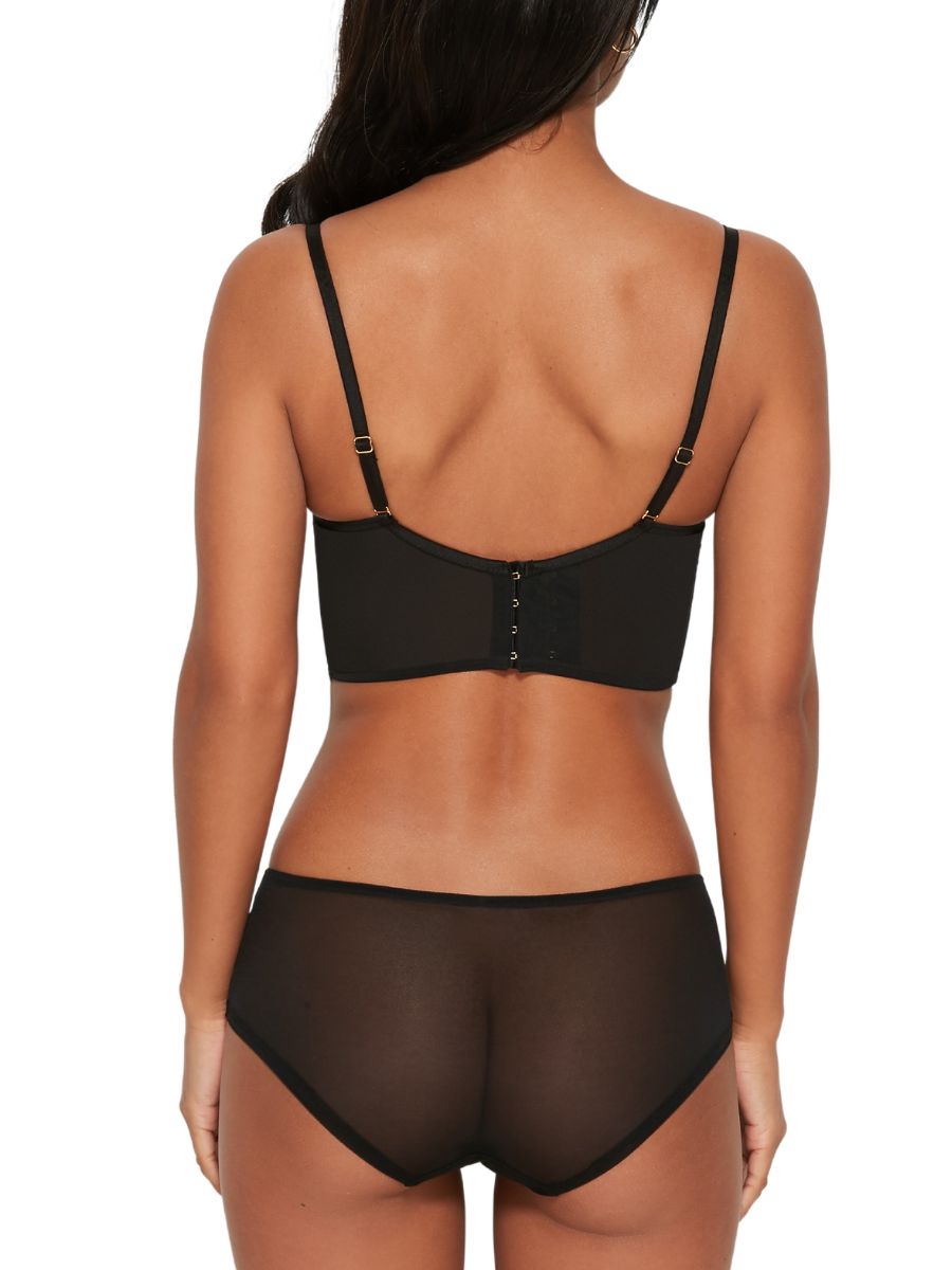 gossard encore longline bra black beige