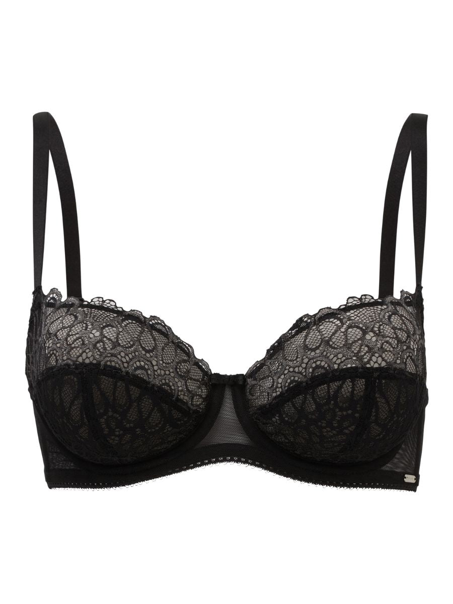 gossard swirl balcony bra black