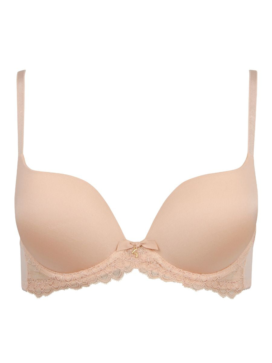 gossard superboost lace t shirt bra nude