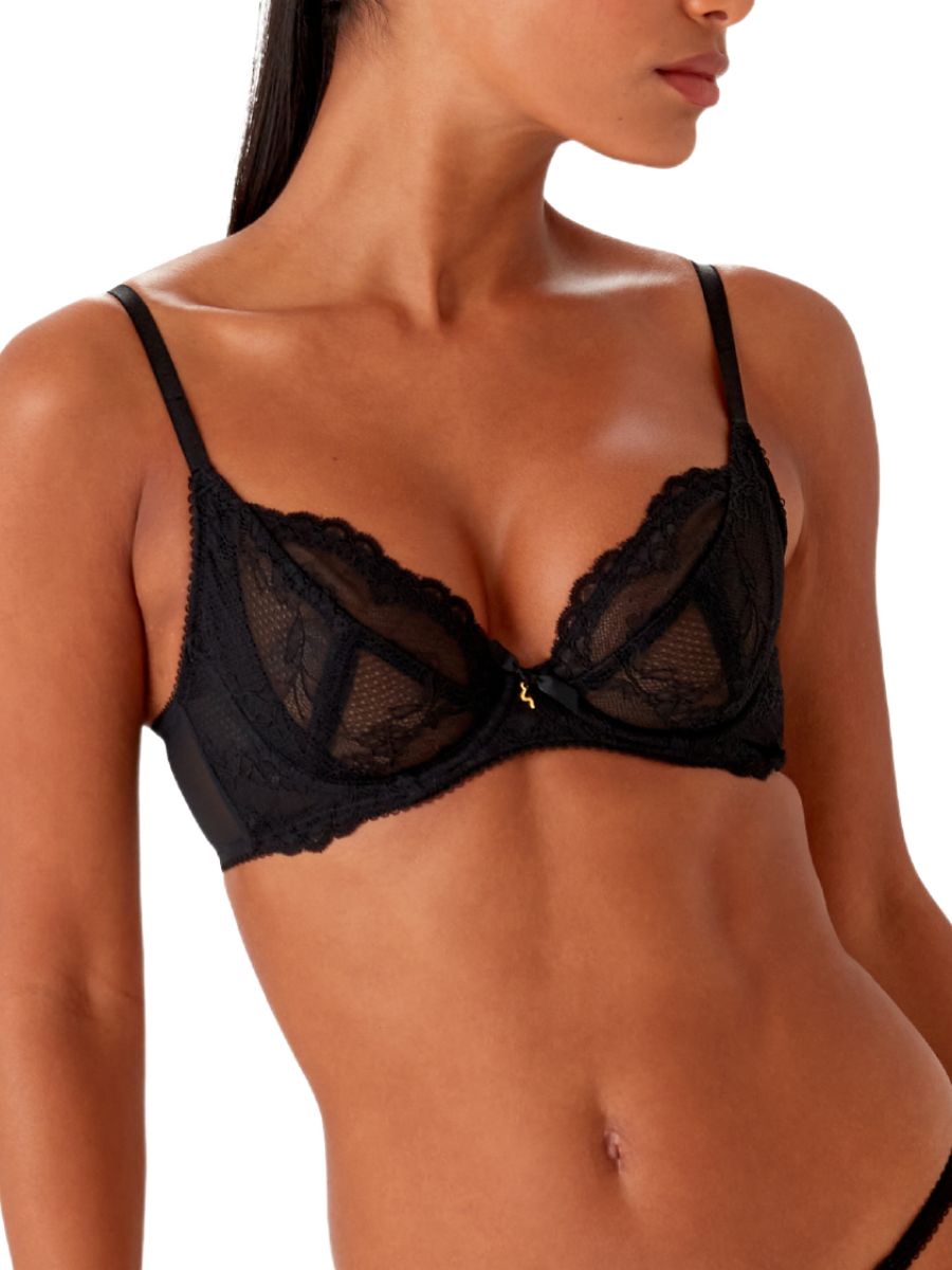 gossard superboost lace plunge bra black