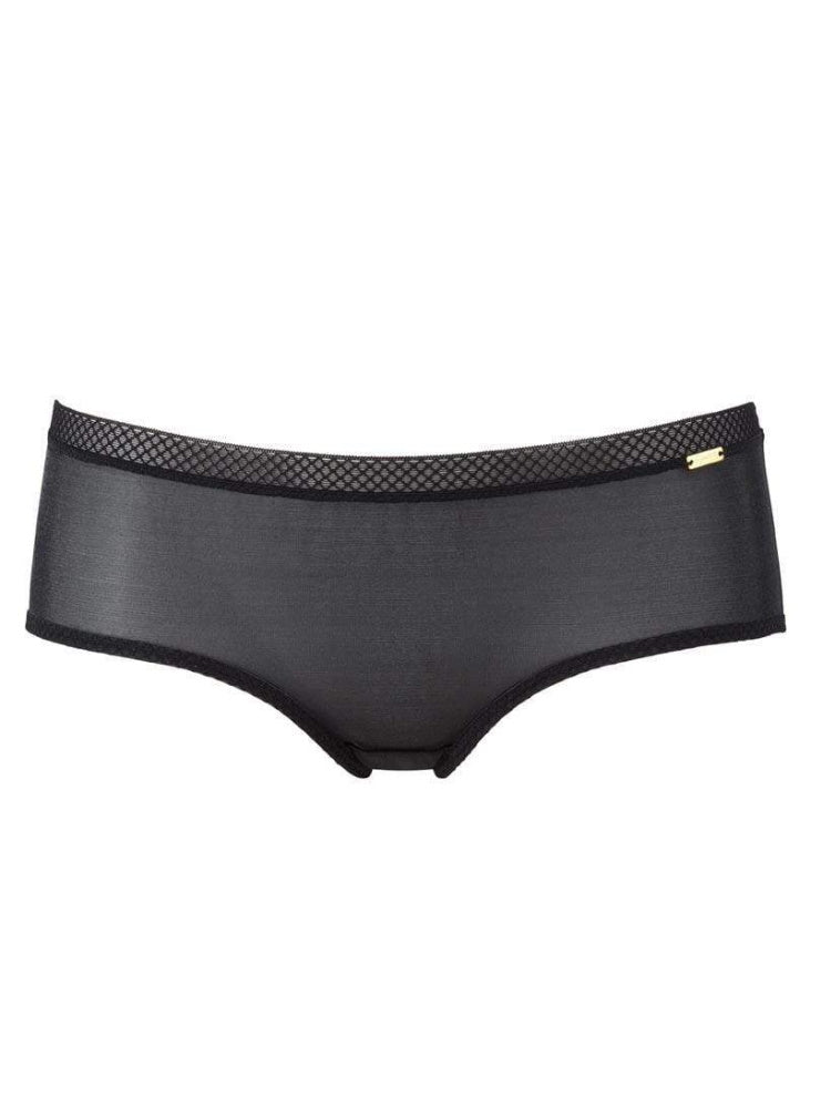 Black Mid Rise Short