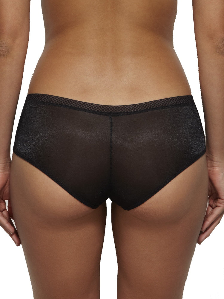 Black Mid Rise Short