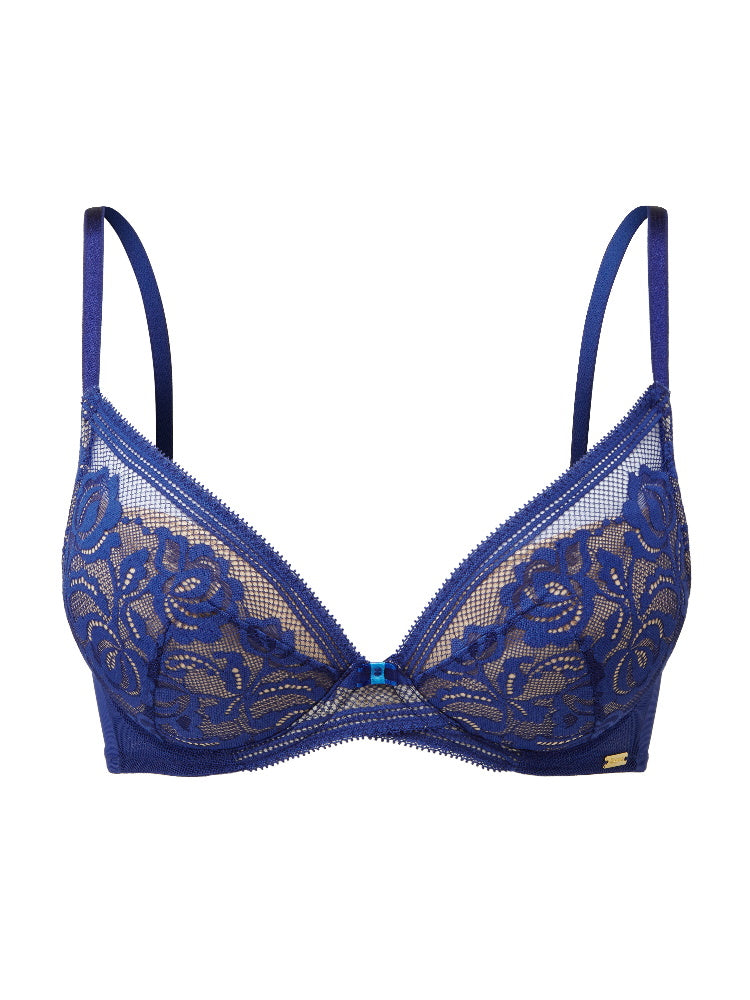 Blue High Apex Bra