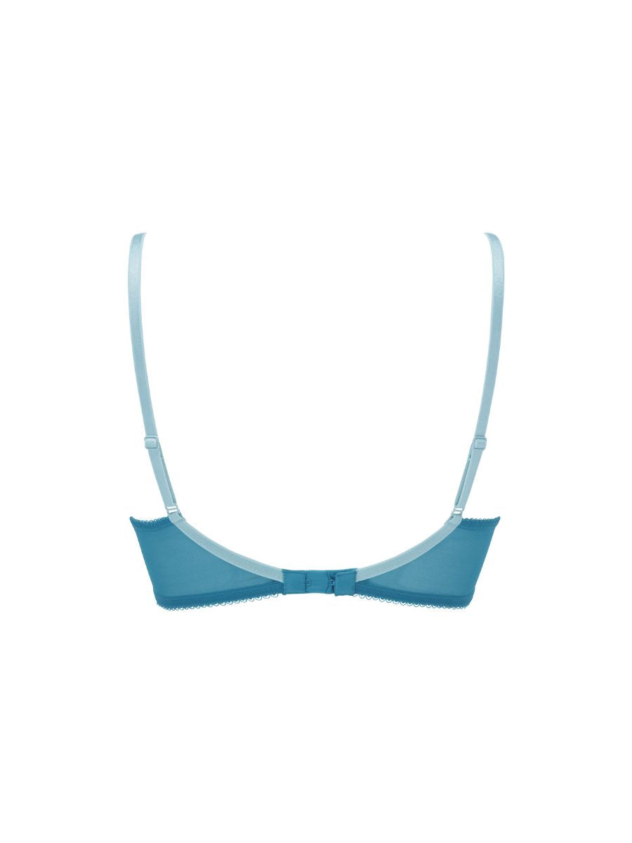 gossard superboost lace plunge bra ocean blue