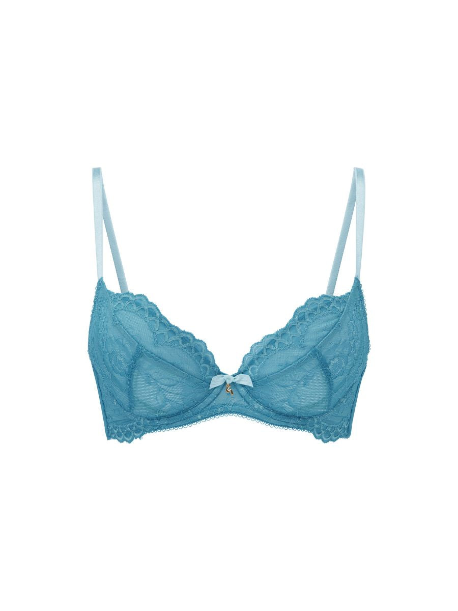 gossard superboost lace plunge bra ocean blue