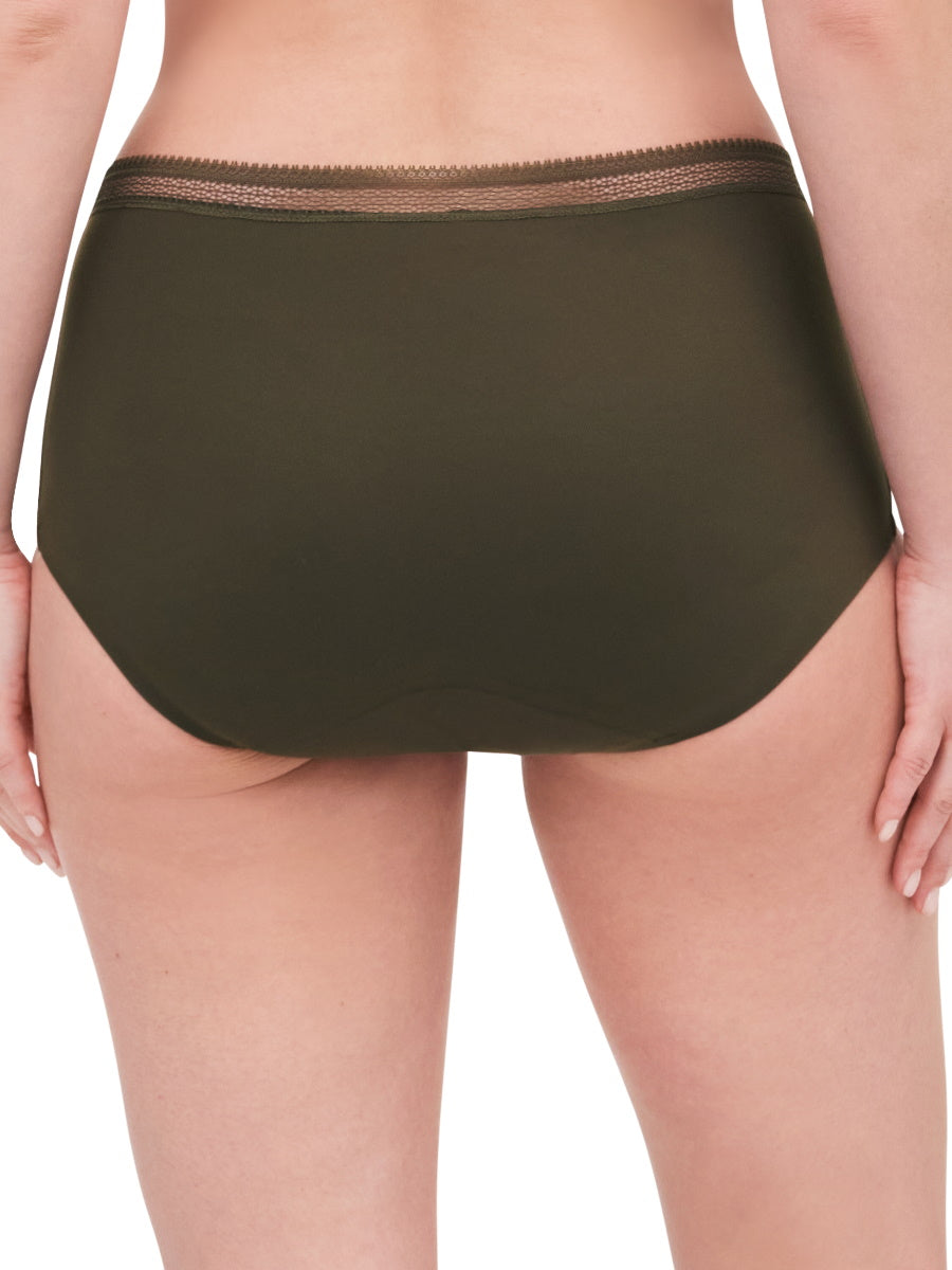Green Period Pants High Waist Full Brief